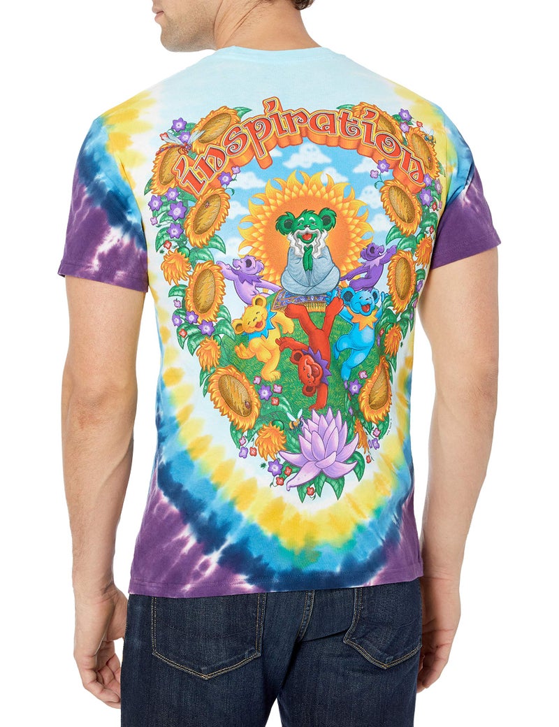 Liquid Blue mens Grateful Dead Guru Bear T-shirt fashion t shirts, Multi, X-Large US - Image 2